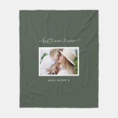 Couverture Polaire Maman mignon script moderne cadeau photo (Devant)