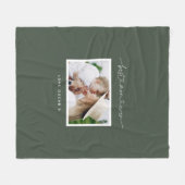 Couverture Polaire Maman mignon script moderne cadeau photo (Devant (Horizontal))