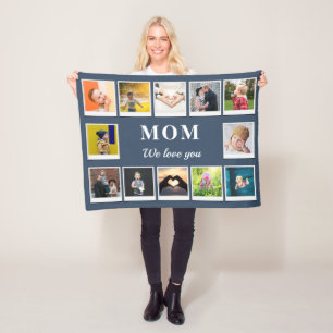 Couverture Polaire Maman personnalisée Enfants Enfants 12 Photo Colla