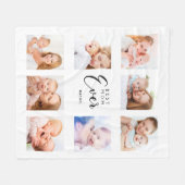 Couverture Polaire Maman photo collage Fête des mères (Devant (Horizontal))