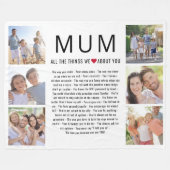 Couverture Polaire Maman Photos Ce que nous aimons à propos de toi Fê (Devant (Horizontal))