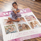 Couverture Polaire Maman Simplement Le Meilleur Collage Photo Personn