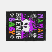 Couverture Polaire Mamaw Of The Brewing Baby Grandma To Be Halloween (Devant (Horizontal))