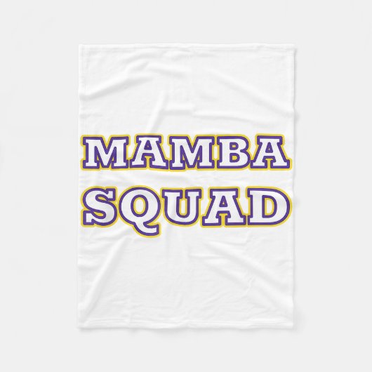 Couverture Polaire Mamba Squad drôle Vêtements pour Amateur de serpen (Devant)