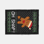 Couverture Polaire Man Oh Snap Christmas Cookie (Devant (Horizontal))