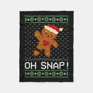 Couverture Polaire Man Oh Snap Christmas Cookie