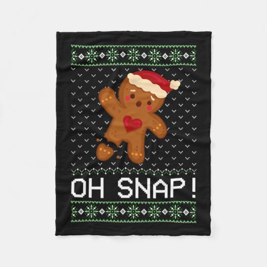 Couverture Polaire Man Oh Snap Christmas Cookie (Devant)
