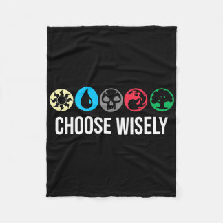 Couverture Polaire Mana Symbols Gathering Magic - Choose Wisely Blue 