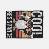 Couverture Polaire Manchot de résistance cool subtile proteste contre (Devant (Horizontal))