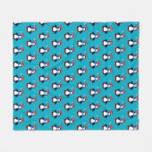 Couverture Polaire Manchot d'hiver enneigé (Devant (Horizontal))