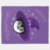 Couverture Polaire Manchot Halloween sorcier (Devant (Horizontal))