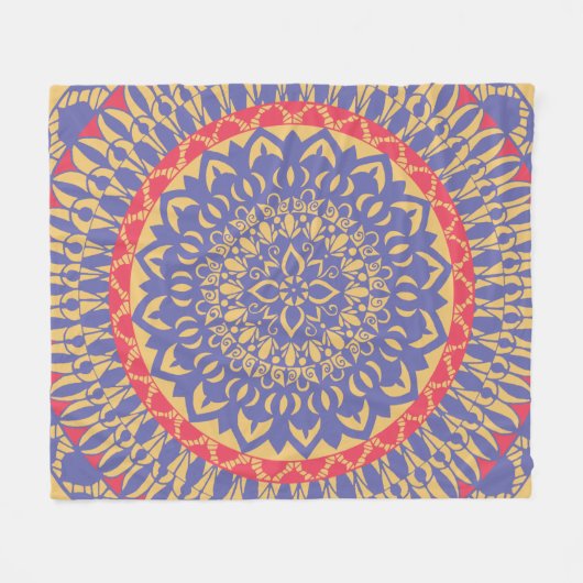Couverture Polaire Mandala (Devant (Horizontal))