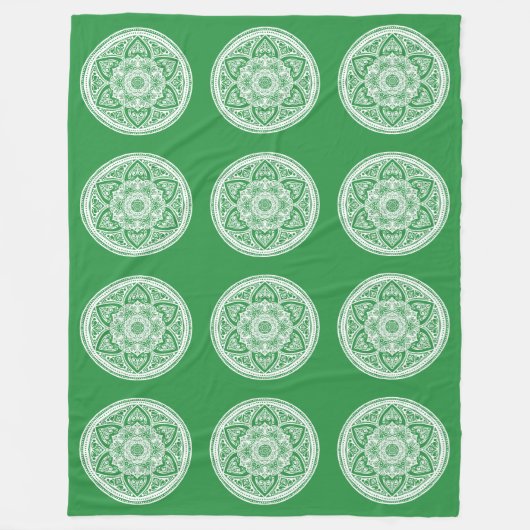 Couverture Polaire Mandala (Devant)