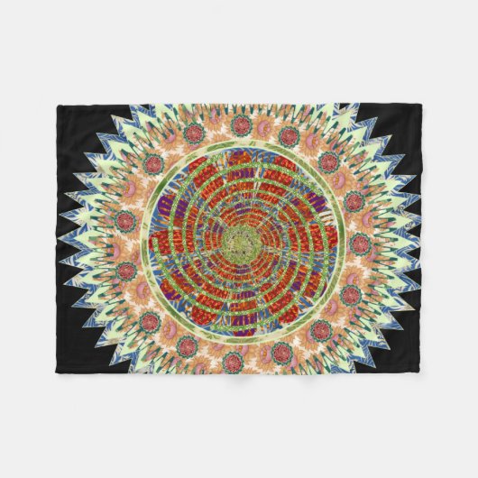 Couverture Polaire Mandala (Devant (Horizontal))