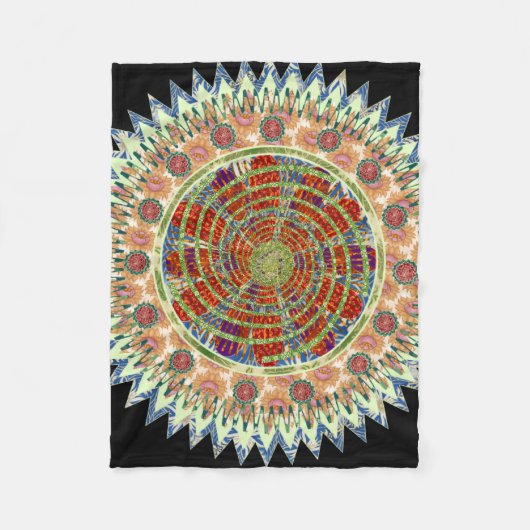 Couverture Polaire Mandala (Devant)