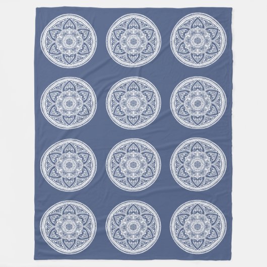 Couverture Polaire Mandala (Devant)