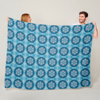 Couverture Polaire Mandala 2 polaire Blanche