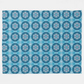 Couverture Polaire Mandala 2 polaire Blanche (Devant (Horizontal))