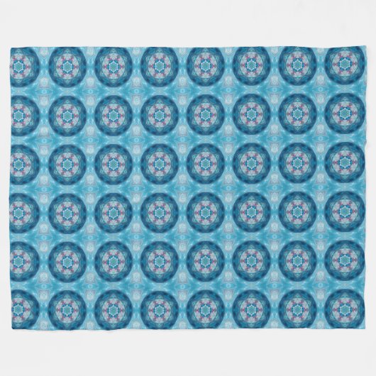 Couverture Polaire Mandala 2 polaire Blanche (Devant (Horizontal))