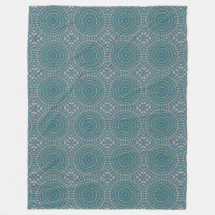 Couverture Polaire Mandala 4 polaire Blanche