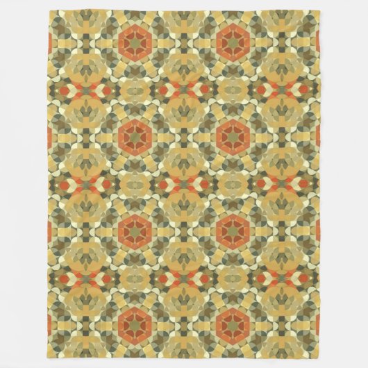 Couverture Polaire Mandala 7 polaire Blanche (Devant)