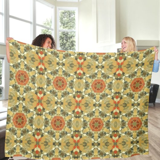 Couverture Polaire Mandala 7 polaire Blanche