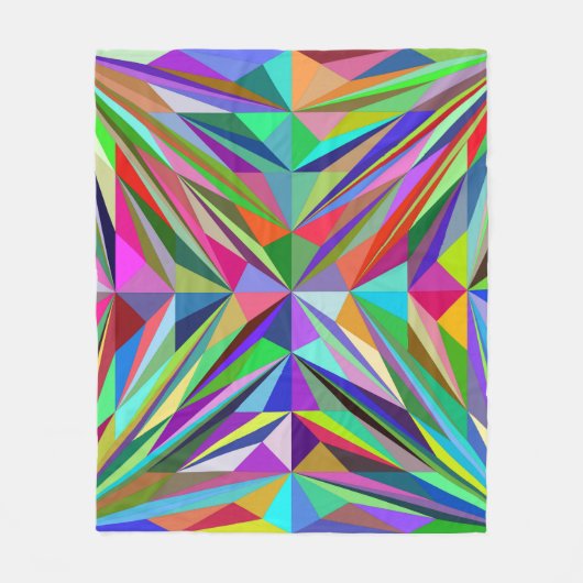 Couverture Polaire Mandala Abstrait (Devant)