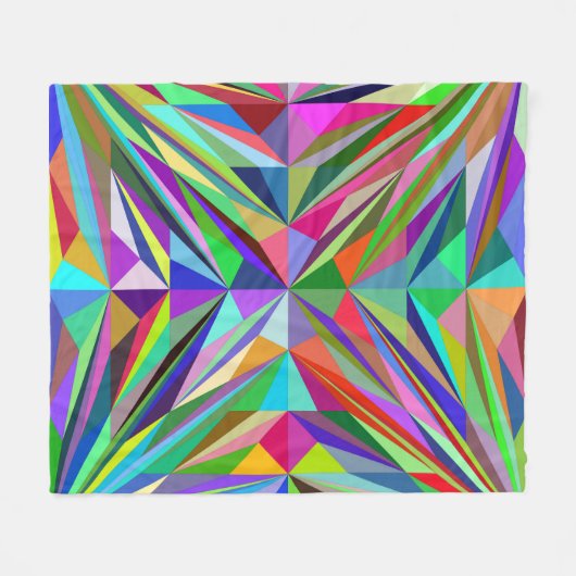 Couverture Polaire Mandala Abstrait (Devant (Horizontal))