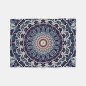 Couverture Polaire Mandala abstrait en rond sans joint (Devant (Horizontal))