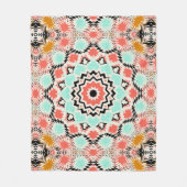 Couverture Polaire Mandala abstrait en rond sans joint (Devant)
