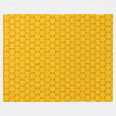 Couverture Polaire Mandala Bohème Jaune (Devant (Horizontal))