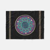 Couverture Polaire Mandala celtique de fractale (Devant (Horizontal))