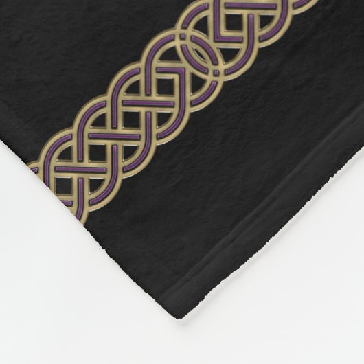 Couverture Polaire Mandala celtique de fractale (Coin)