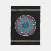 Couverture Polaire Mandala celtique de fractale (Devant)