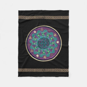 Couverture Polaire Mandala celtique de fractale