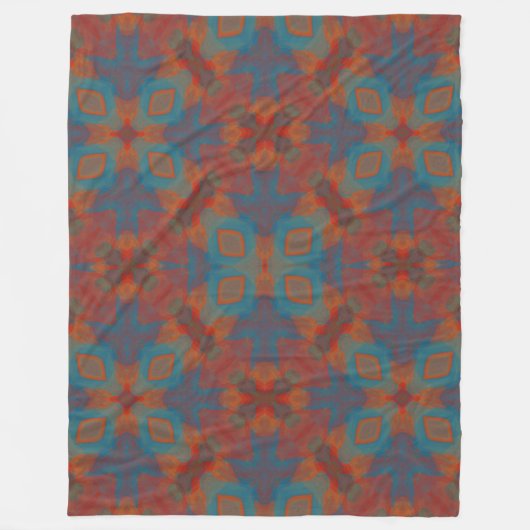 Couverture Polaire Mandala centré sur l'âme (Devant)