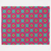 Couverture Polaire Mandala coloré (Devant (Horizontal))