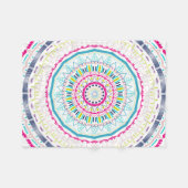 Couverture Polaire mandala coloré (Devant (Horizontal))