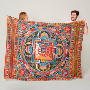 Couverture Polaire Mandala de Jnanadakini