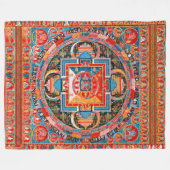 Couverture Polaire Mandala de Jnanadakini (Devant (Horizontal))
