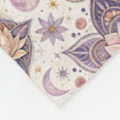Couverture Polaire Mandala de lotus céleste motif de conception spiri (Coin)