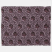 Couverture Polaire Mandala de rose (Devant (Horizontal))