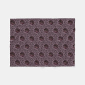 Couverture Polaire Mandala de rose (Devant (Horizontal))
