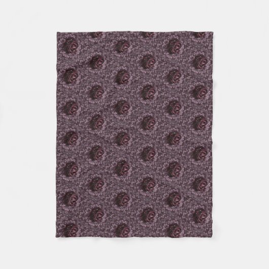 Couverture Polaire Mandala de rose (Devant)