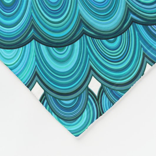 Couverture Polaire Mandala de turquoise (Coin)