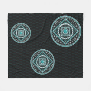 Couverture polaire Mandala du Verseau