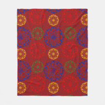 Mandala enneigé à texture simple