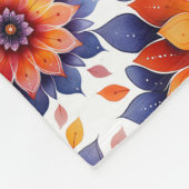 Couverture Polaire Mandala-Fleurs (Coin)