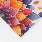 Couverture Polaire Mandala florale (Coin)