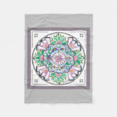 Couverture Polaire Mandala Floribunda (Devant)